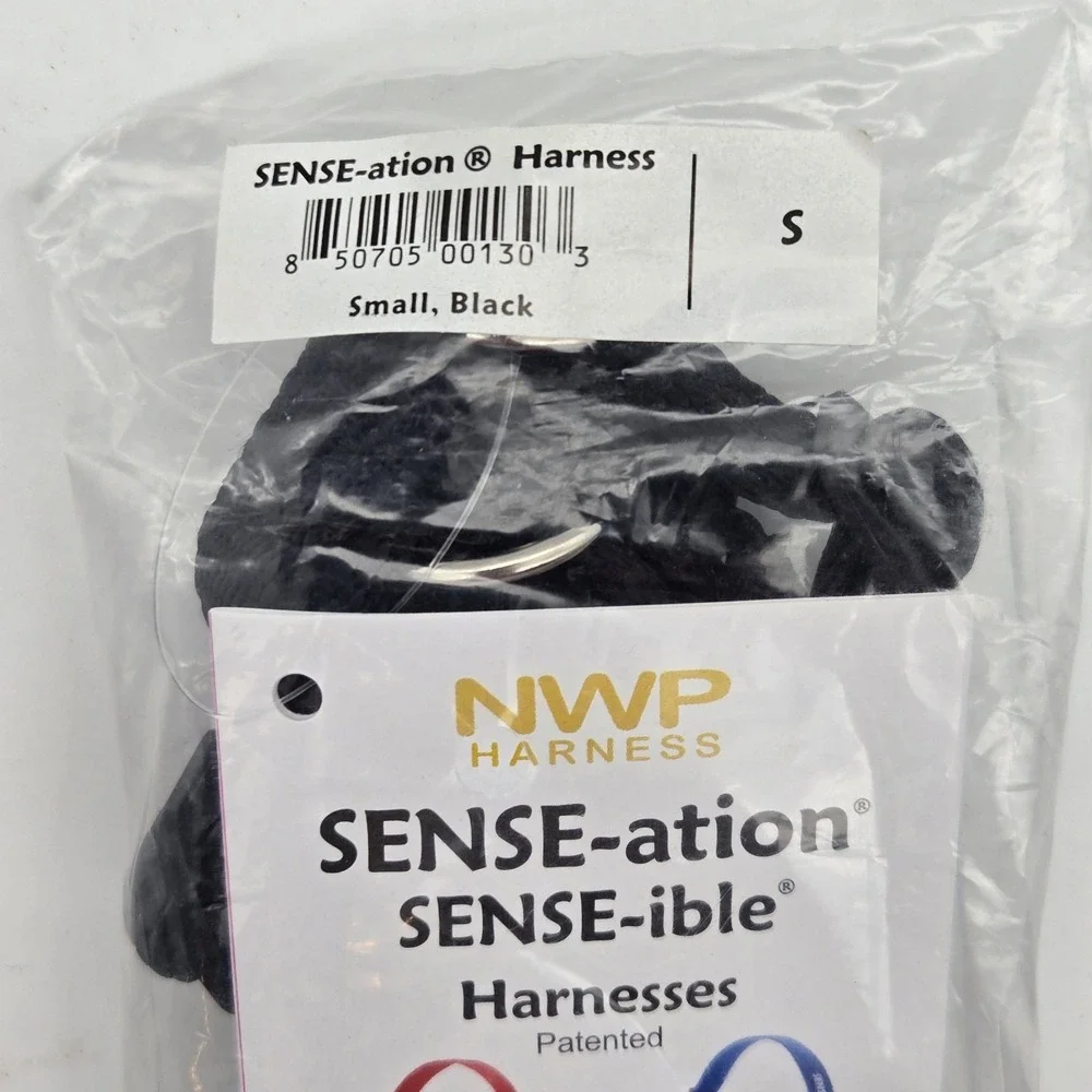 SENSE-ation No Pull Dog Trainer Walking Harness Small Black Nylon Adjustable Pet